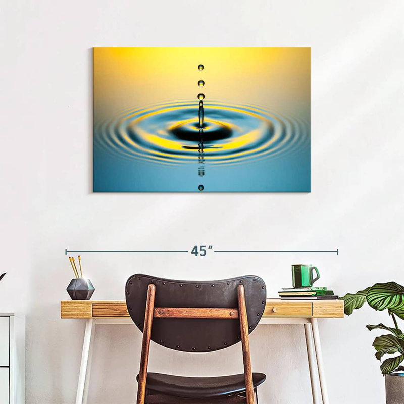 Goutte d'eau illuminée Alvord, H 24 po x l 36 po