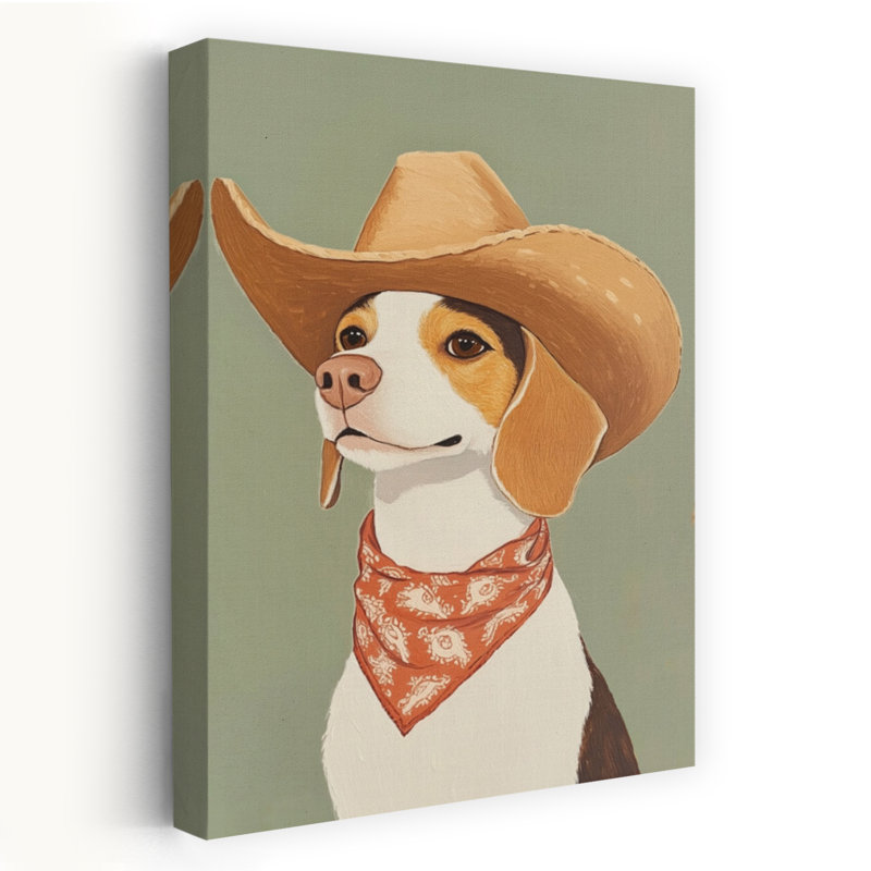 Art contemporain chien contemporain, H 24 po x l 16 po