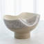 Cream Rises Dented Handmade Ceramic Decorative Bowl