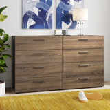 Gianna 8 Drawer 55.12" W Double Dresser