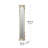 11.8X1.6X69.3" Floor Mirror With Distressed White Finish