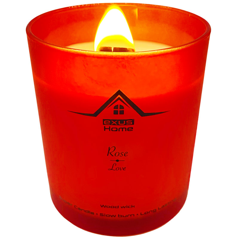 Bougie parfumée rose