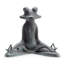 Contented Yoga Frog