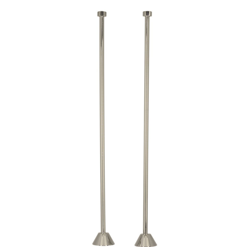 Clawfoot Tub Supply Lines, Brushed Nickel