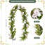 Décorations pour guirlandes de baies de 5,9 pi de fleurs avec œufs de Pâques et guirlandes de vignes florales pour cheminée, manteau, table et intérieur