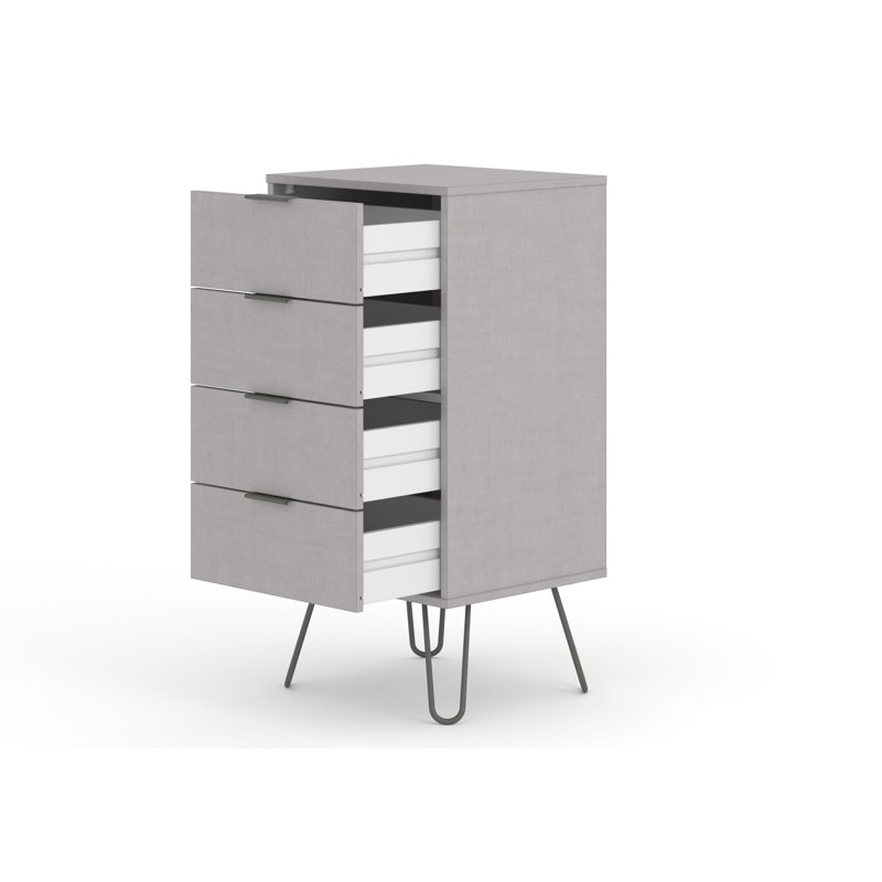 Dufresne 4 Drawer Narrow Chest of Drawers