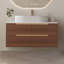 Meuble-lavabo moderne ajustable résistant à l'eau et meuble-lavabo en noyer moderne
