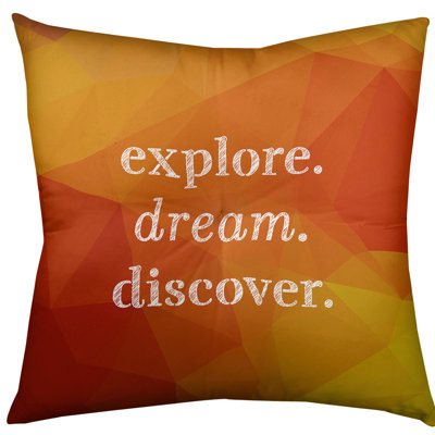 Explore Dream Discover Throw Pillow