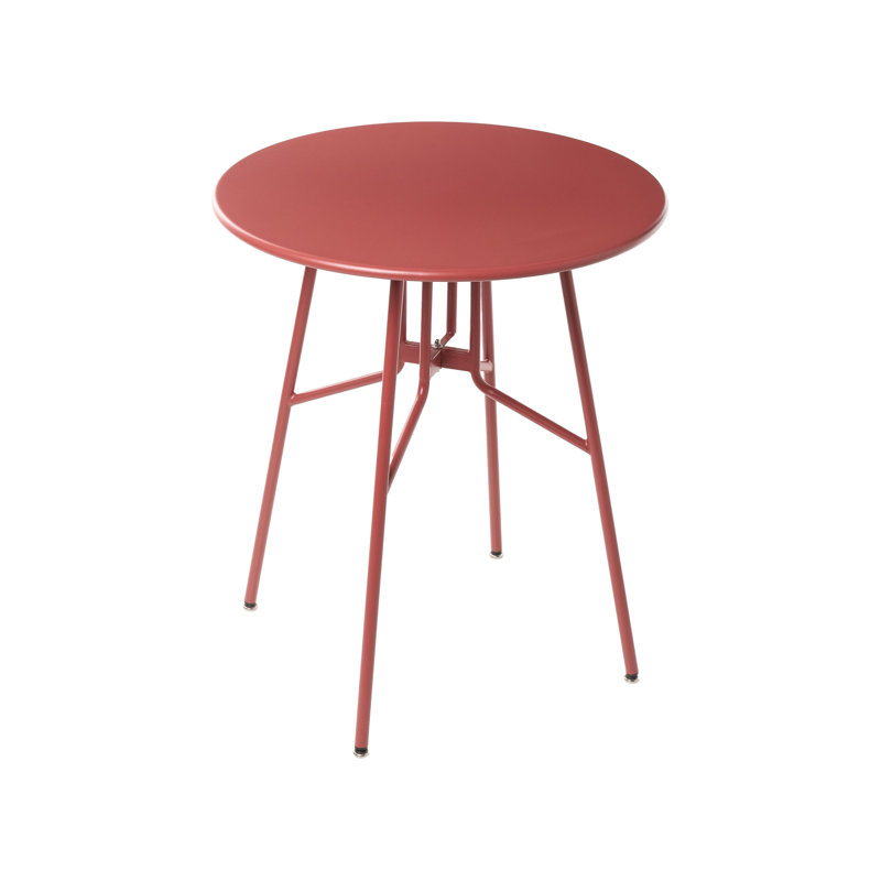 Round 4 - Person 64Cm L Outdoor Bistro Table, Red