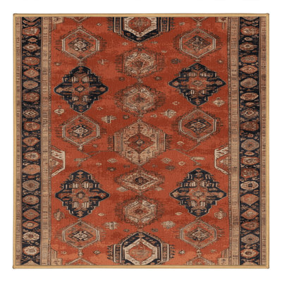 Tapis brun lavable à la machine