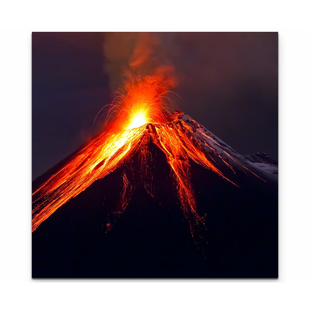 Leinwandbild Vulkanausbruch Tungurahua Ecuador