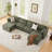 Sayette 146'' W 6-Piece Modular Sectional with Ottoman-68514416
