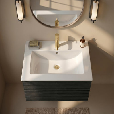 Swiss Madison 24" Ceramic Vanity Top with Single Faucet Hole