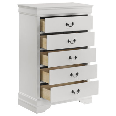 Daleyza 5-drawer Bedroom Chest White