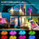 32.8FT Smart Wi-Fi RGB Strip Lights with Remote APP Control Cuttable