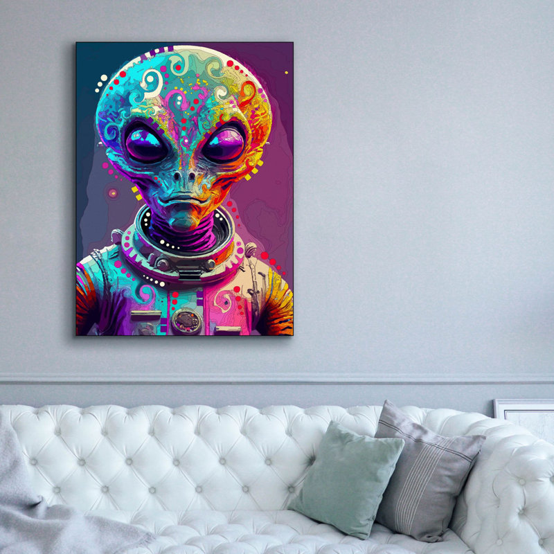 'Alien' by Dean Russo Canvas Wall Art, 54" H x 40" W x 1.5" D