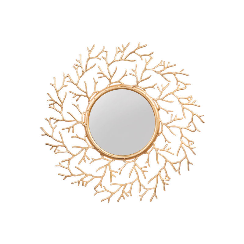 Miroir décoratif en aluminium/verre moulé Fraser