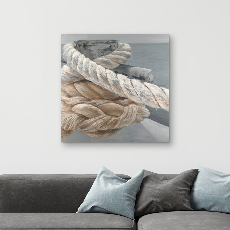 Tie-down ropes closeup - 32"x32" art on canvas