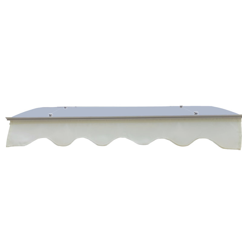 Modern Outdoor Door Window Awning, 47"x34", Polycarbonate Roof, Stable Brackets, Sunshade Valance Awning 47"x34". Solid Sheet, Heat , 3 Mounting Spots, Pu Coated Included