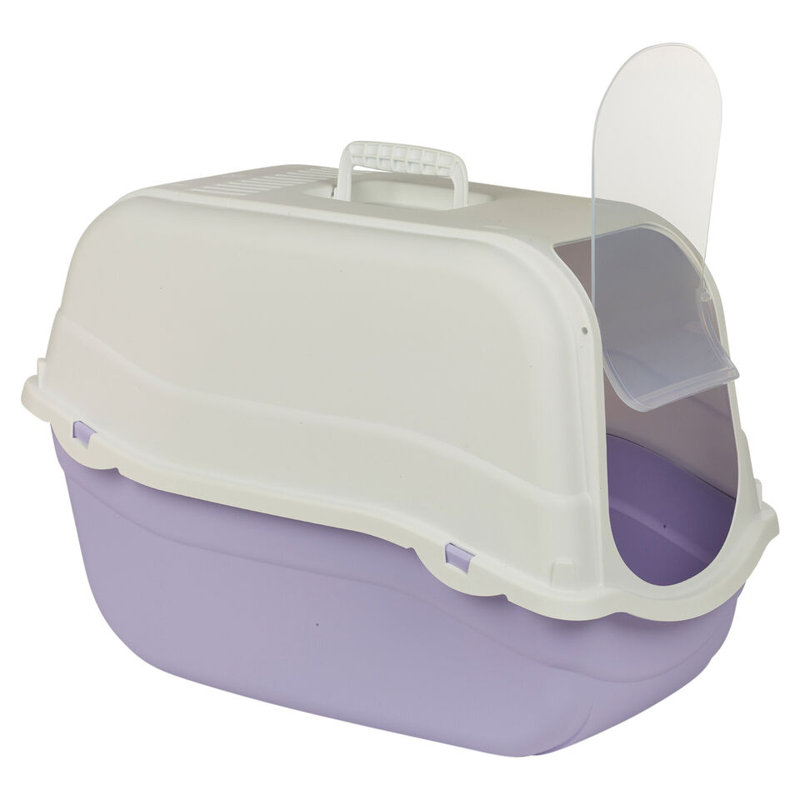 Plastic Litter Box Enclosure, Violet Bottom
