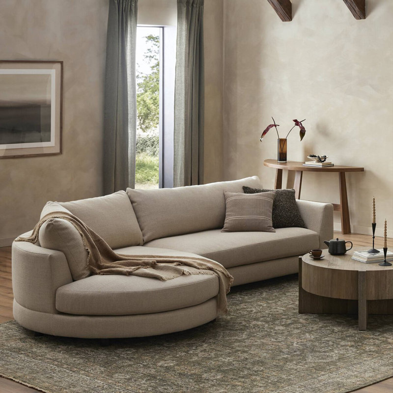 Sylvan 2PC LAF Sectional-Irving Flax, Left Hand Facing