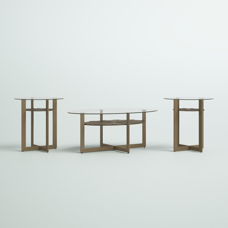 Ensemble de tables basses 3 pièces Rowlett