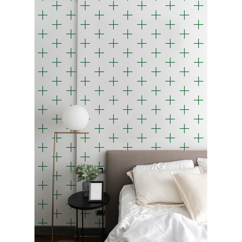 Addition Large 10' L x 24" W Wallpaper Roll, Signature Green, PVC, Self-adhesive