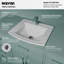 Lavabo de salle de bain rectangulaire courbé en porcelaine vitrifiée de 23 po Karran Valera