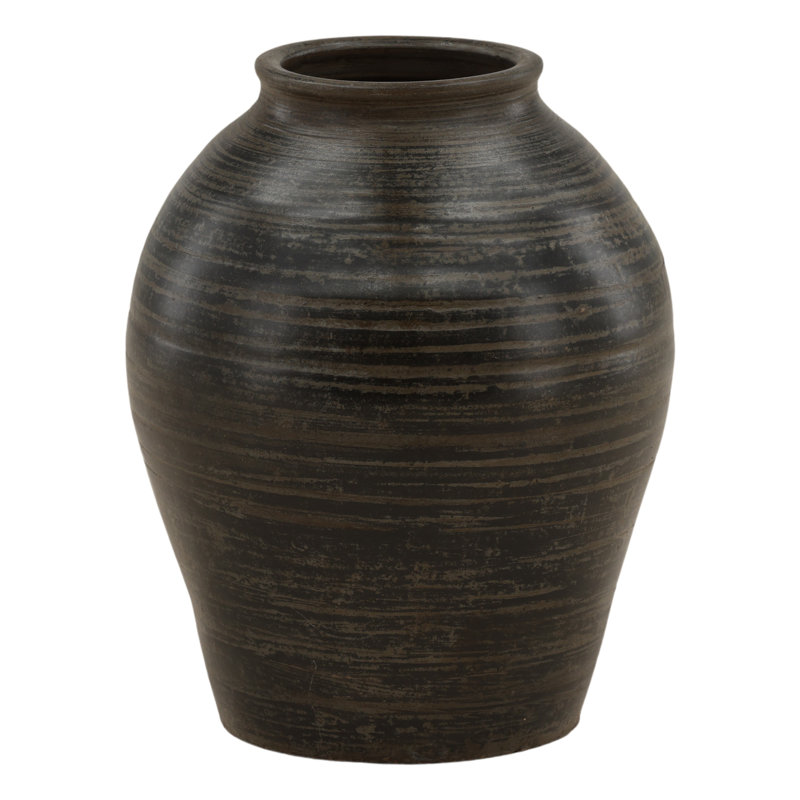 Fabrizio Vase Antique Gray