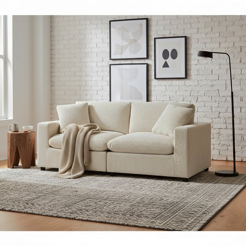 Canapé modulaire 2 pièces Chelsea, Beige