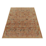 Distressed Homage Hand Knotted Wool Geometric Area Rug
