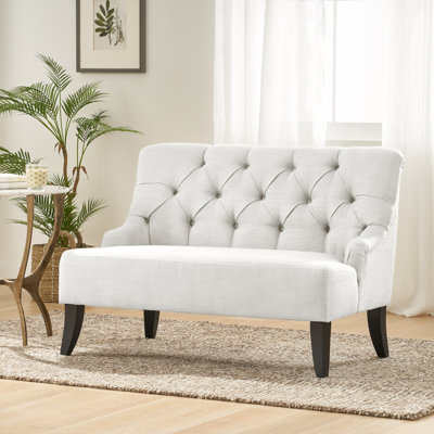 Nashell Upholstered 44.25'' Reception Loveseat