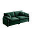 Canapé de salon chaleureux et confortable avec 4 coussins et 2 coussins pour le salon, velours côtelé vert-1670020521