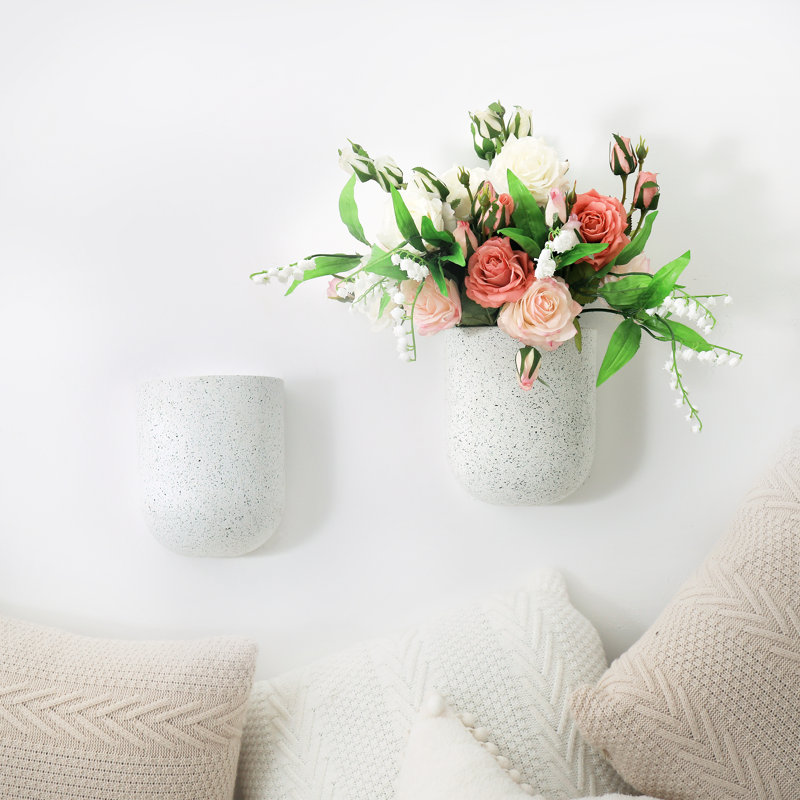 Elayna Wall Planter, White
