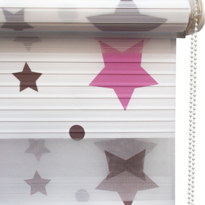 Store à enroulement semi-transparent jour et nuit, Rose, L 59 po x L 102 po