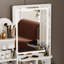 Ensemble coiffeuse avec tabouret et miroir Hoschton