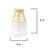 Minimalist Small Desk Gradient White Wooden Flower Vase