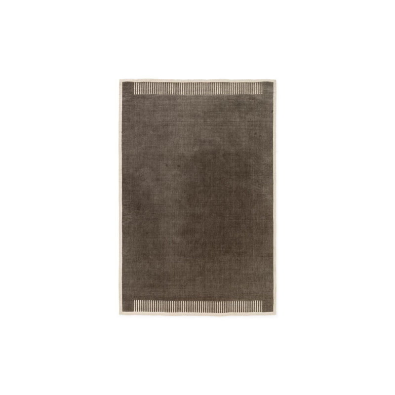 Duomo Handmade Cotton and Wool Area Rug, Rectangle 6'7" x 9'10"