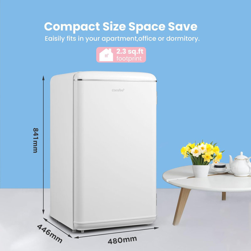 Corrigan Studio 0.093m³ L Mini Fridge, White
