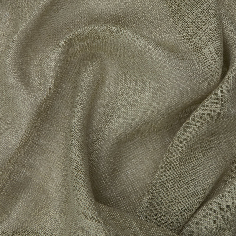 Cirrus Sheer Single Curtain Panel, 250cm Width x 290cm Drop, Green