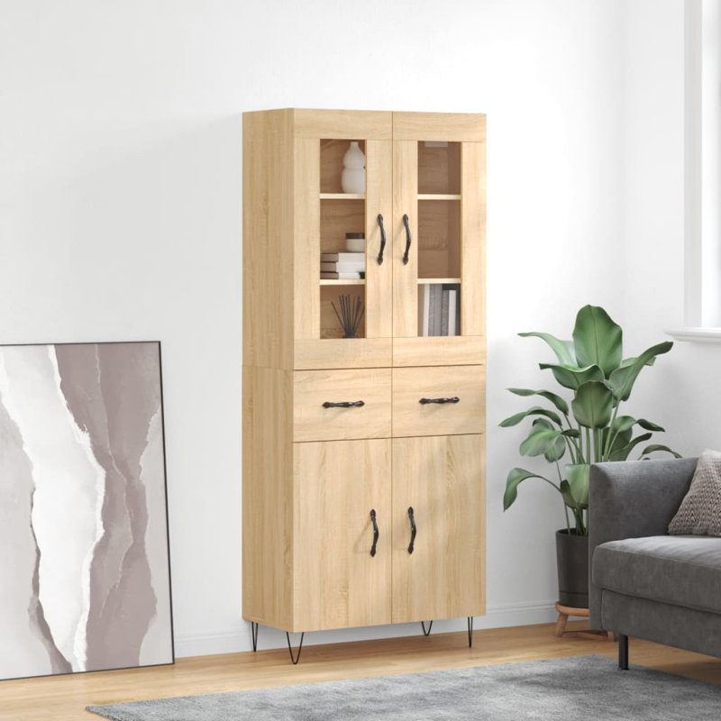 Thanh 69.5 cm W Highboard, Sonoma Oak