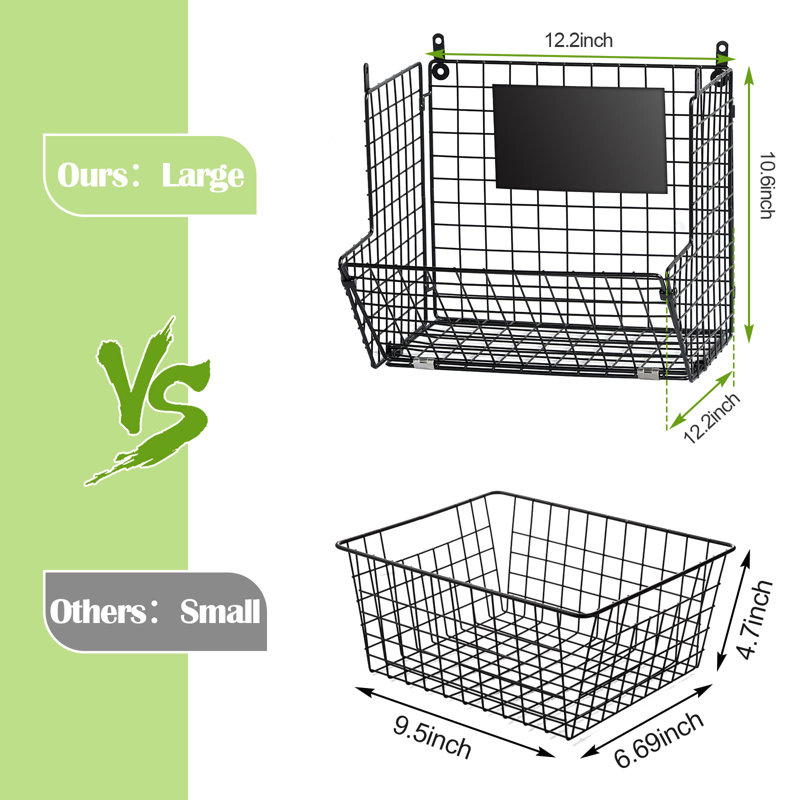 Prep & Savour Diyanah Metal Fruit Basket