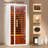 1-Person Extendable Indoor FAR Infrared Sauna Bluetooth Compatible with 6 Carbon Heaters-99717396