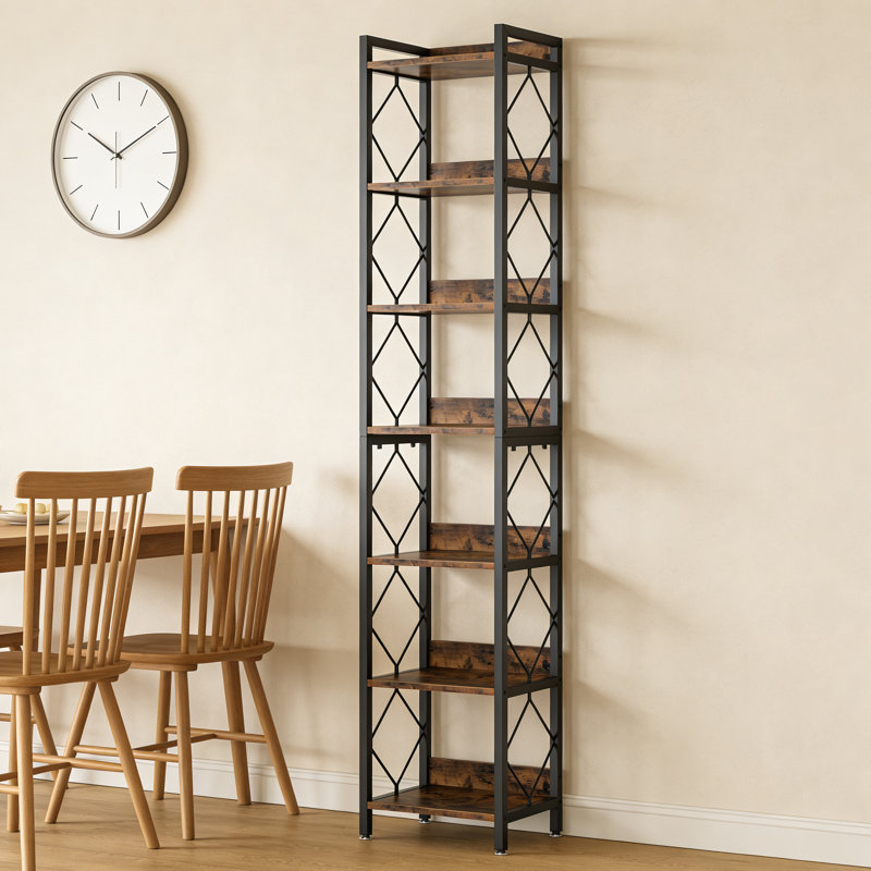 Nordic-Style Metal-Framed Bookshelf, Multi-Tiered Eco-Friendly Board Storage Rack For Home Use Floor-Standing Storage Unit For Living Rooms And Studies
