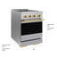 ZLINE Autograph 24 in. Satin Stainless Marino Induction Range with 3 Elements and Black Accents-1686372204