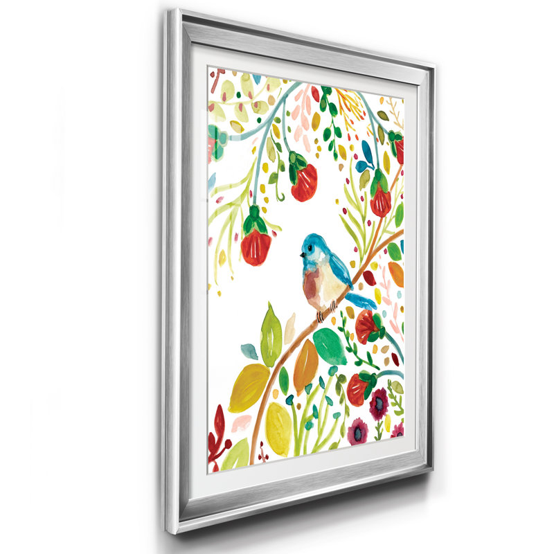 Morning Song II - Cadre photo, reproduction d'art sur papier, H 22,5 po x l 30,5 po x P 1,5 po, Argent