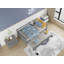 Lit plateforme simple avec lit gigogne-304594313