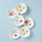 Lenox 817046 Butterfly Meadow 6-Piece Tidbit Floral Plate Set, 3.05 LB, White