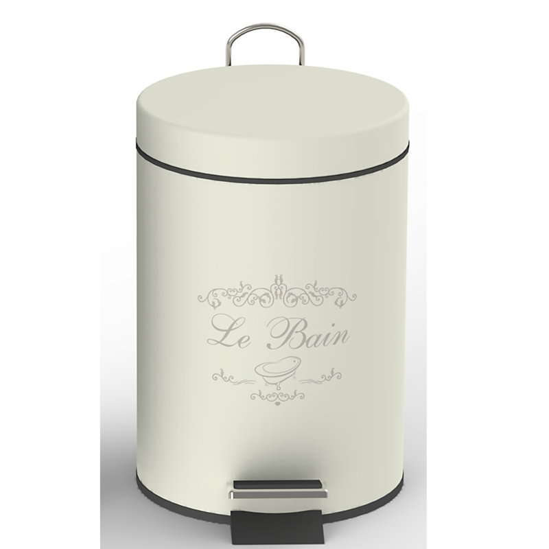 Poubelle à pédale 0,79 gallon Tin