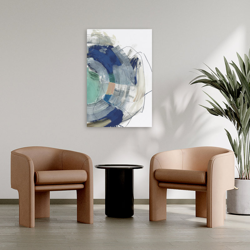 Déluge géométrique et cercles I Art, H 24 po x l 16 po